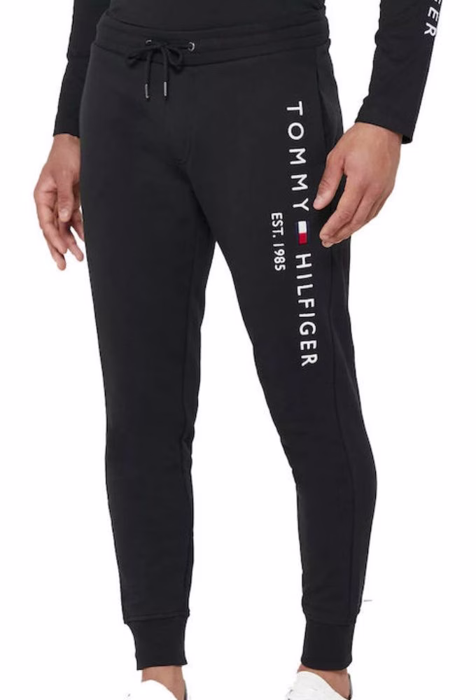 Tommy Hilfiger Παντελόνι Φόρμας με Λάστιχο Μαύρο Μαύρο - M