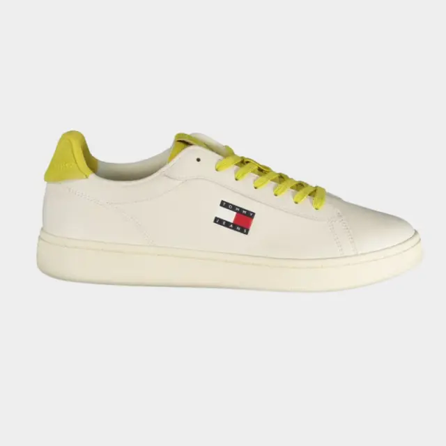 Tommy Hilfiger - Ανδρικά Sneakers Th Archive '98 EM0EM01596-0K4 Λευκό/Κίτρινο - 46