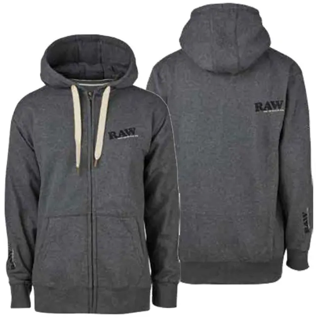 RAWthentic Φούτερ Original Zipper Grey «Raw Edition» με Φερμουάρ - Γκρι - Medium 2