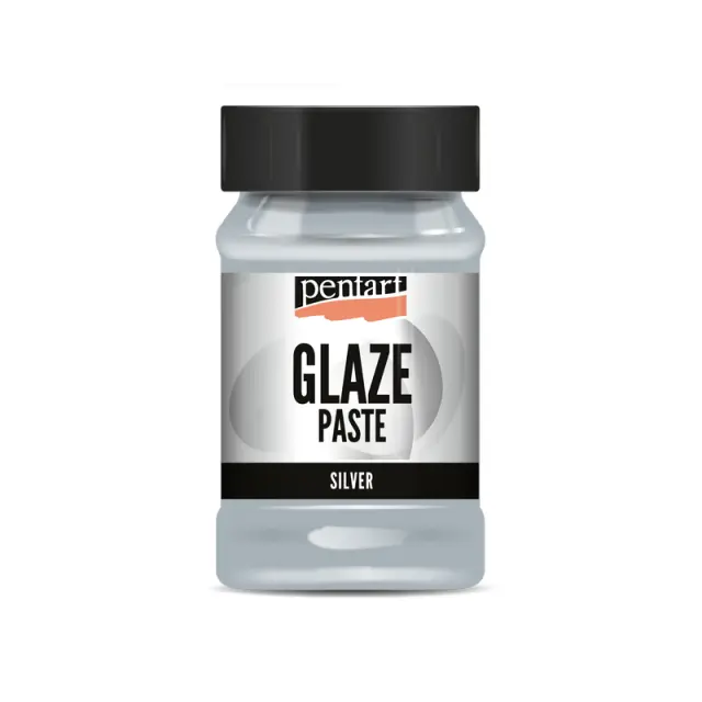 Glaze paste Pentart, Ασημί, 100ml