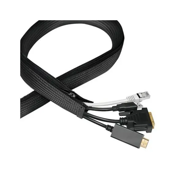 LogiLink Cable Organizer Flexible 5.0m x 30mm Black (KAB0082)