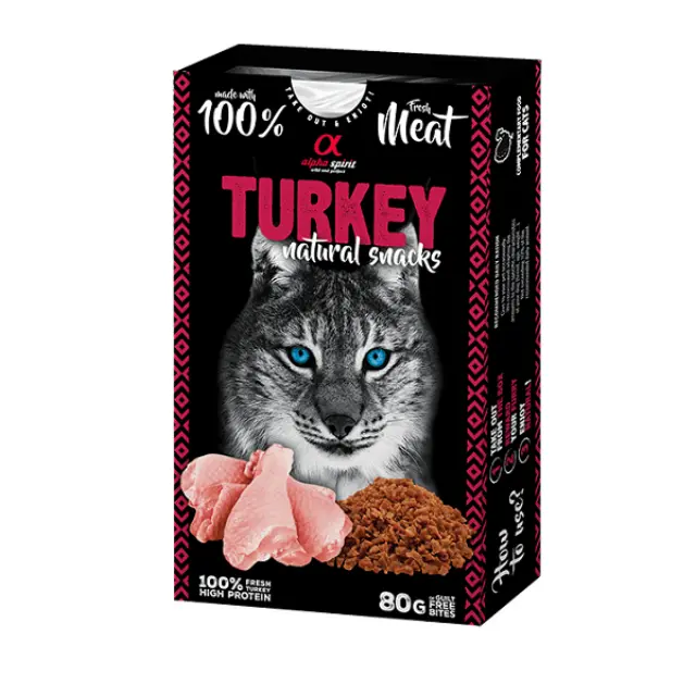 Alpha spirit Naturals cats turkey 80g