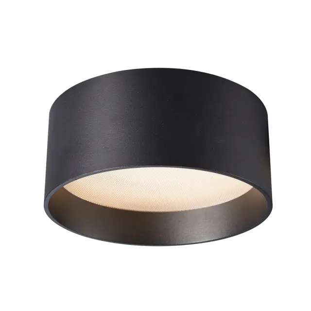 Mos 02169/CE/B/C/185 Φωτιστικό Led οροφής αδιάβροχο 17W 4000K 80° IP44 ø18.5x8cm μαύρο
