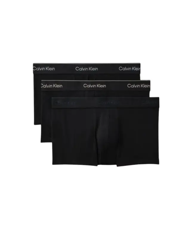 Calvin Klein - Ανδρικά Μποξεράκια 3Pack Icon Cotton Stretch LV00NB4389-40I Μαύρο - S