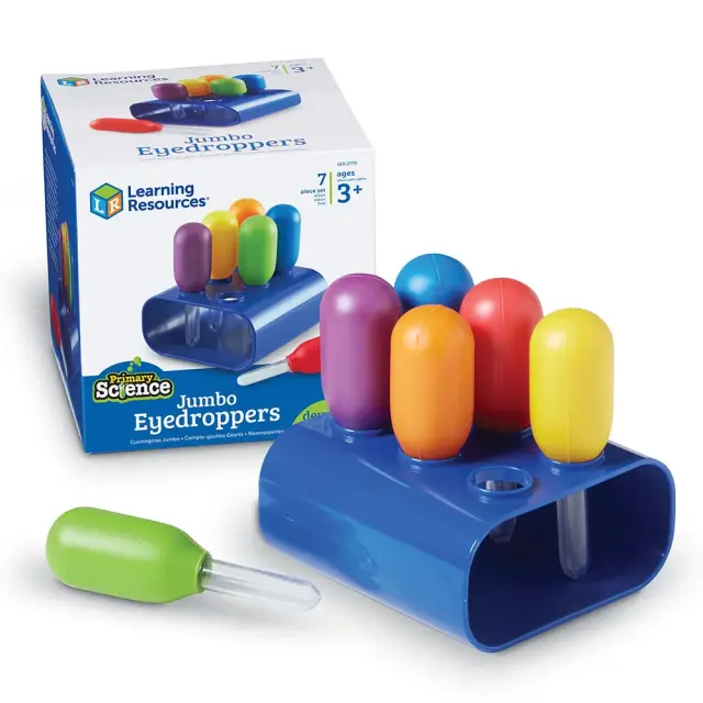 Learning Resources Εκπαιδευτικό Παιχνίδι Primary Science® Jumbo Eyedroppers with Stand για 3+ ετών LER 2779