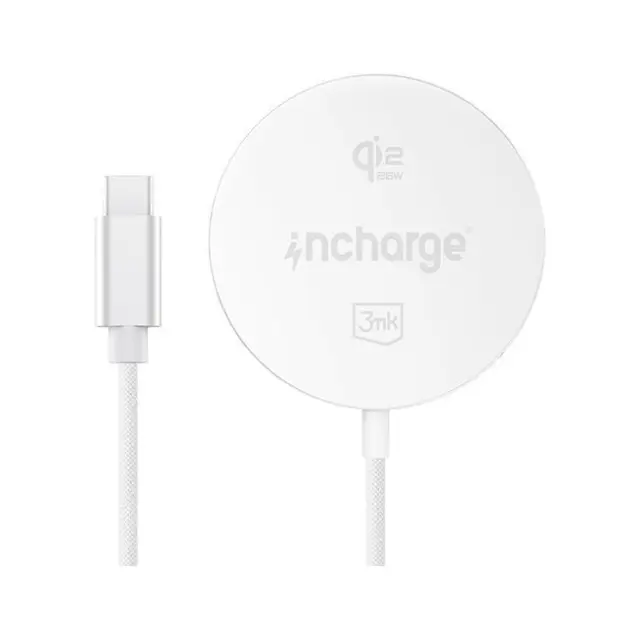 3mk Ασύρματος Φορτιστής Incharge Align Qi2 25W White