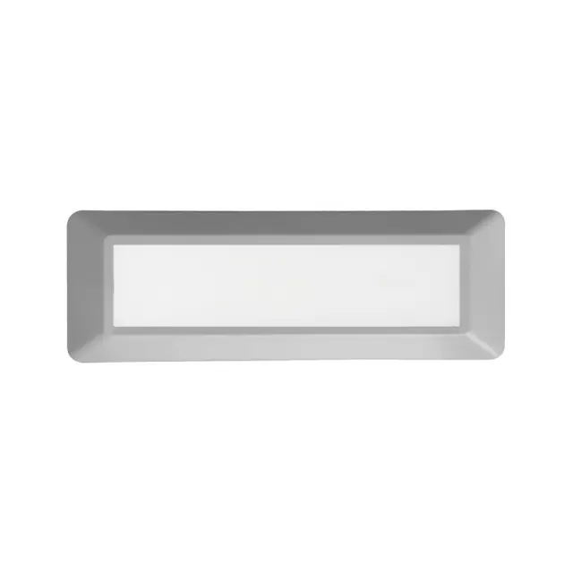 LED WALL RECTANGLE LUMINAIRE GREY 230V AC IP65 4W 3000K 290LM RA80 / SLIM31N