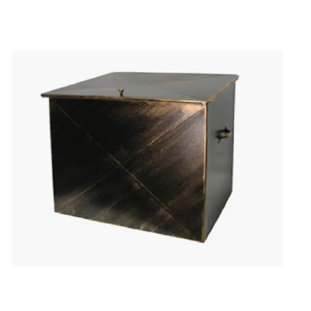Μεταλλικό Κουτί Αποθήκευσης Ξύλων 63x54x44cm Σκουριά-Rust / 103R