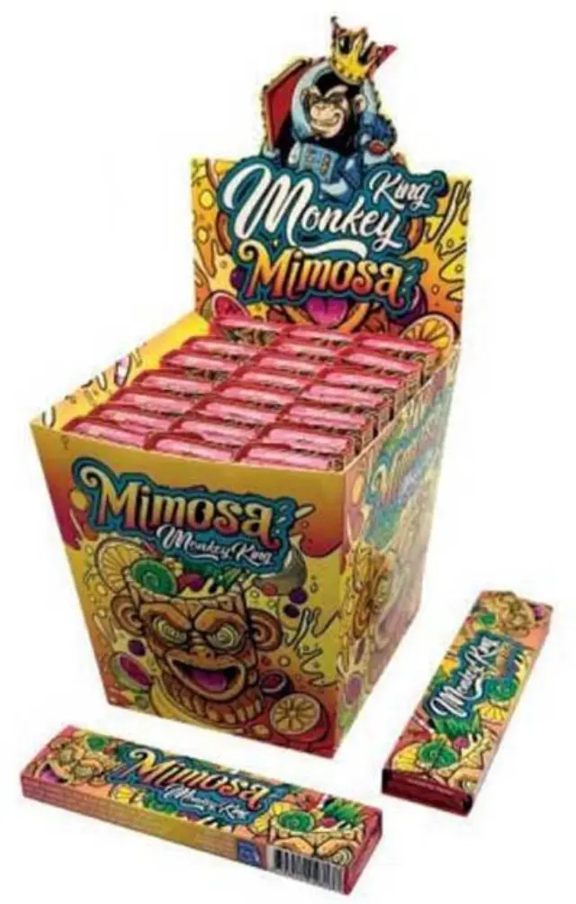 Monkey King Χαρτάκια Mimosa - King Size Slim με Τζιβάνα 2