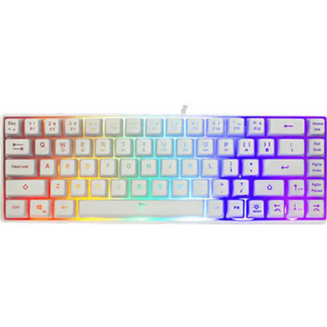 WHITE SHARK RGB GAMING MEMBRANE KEYBOARD RONIN WHITE (GK-2201W)