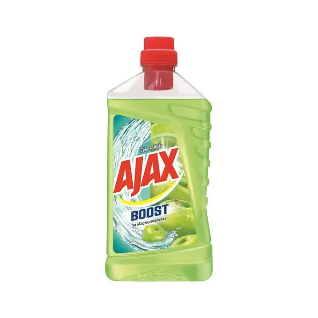Ajax Boost Καθαριστικό Υγρό Πατώματος Ξύδι & Μήλο 1lt