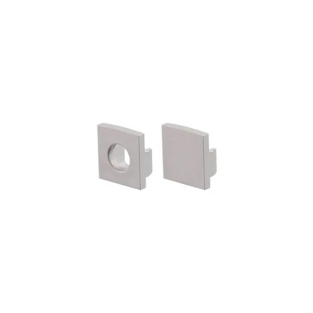 SET OF GREY ΠΛΑΣΤΙΚΟ END CAPS FOR P121, P122, P123 1PC WITH HOLE & 1PC WITHOUT HOLE / EP123