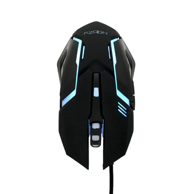 Ενσύρματο Ποντίκι Gaming Noozy GM-32 6D με 6 Πλήκτρα, 3200 DPI 7 Επιλογές LED Φωτισμού Καλώδιο 1.5m Braided και Mousepad 3