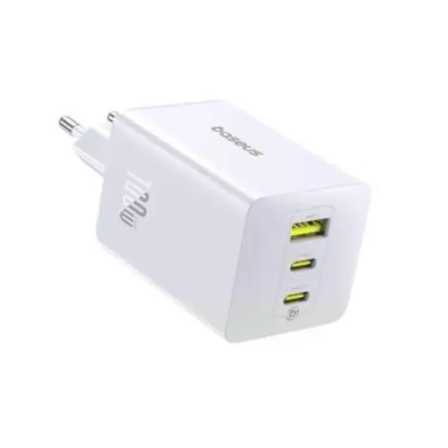Baseus EnerFill FE11 Fast Charger USB-A + USB-C + USB-C 100W Moon White