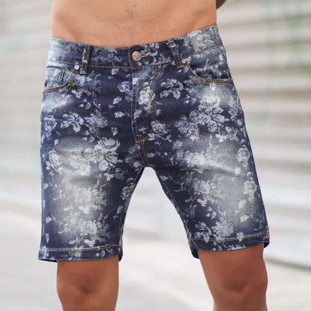 Βερμούδα Noshame® Jean με σχέδια - 652154 - 29