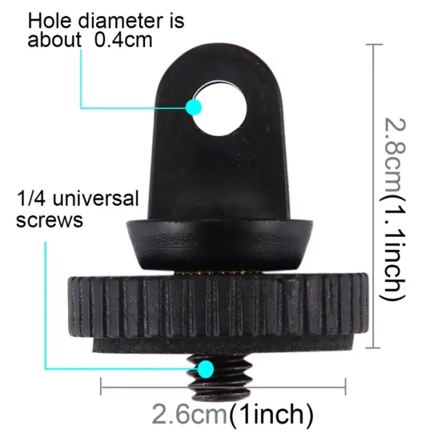 Puluz® PU213 Τρίποδο - Βάση για GoPro και άλλες Action Κάμερες - Αρσενική Βίδα 1/4 inch OEM 2