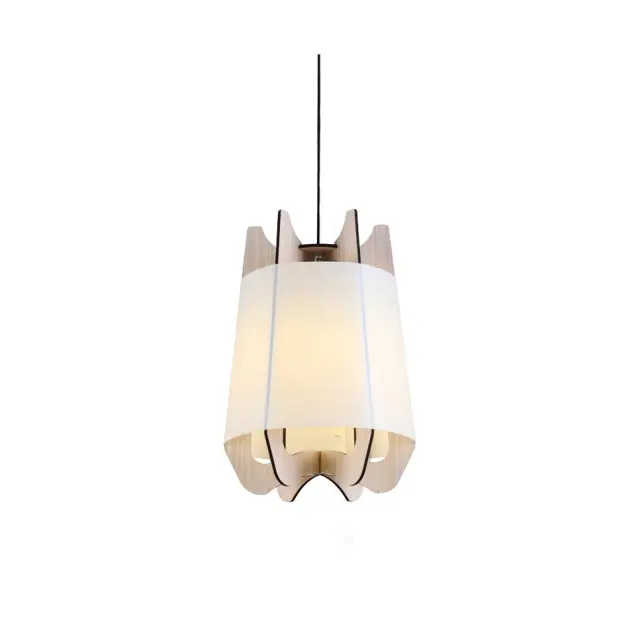 AcaLight Offer NETTO ΦΩΤΙΣΤΙΚΟ ΚΡΕΜΑΣΤΟ ΑΝΟΟΙΧΤΟ ΞΥΛΟ MDF ΣΥΜΒΑΤΙΚΟ 1ΧΕ27 IP20 Φ350Χ1000mm