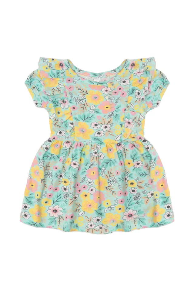 Φόρεμα Kid Floral με Βολάν Βεραμάν