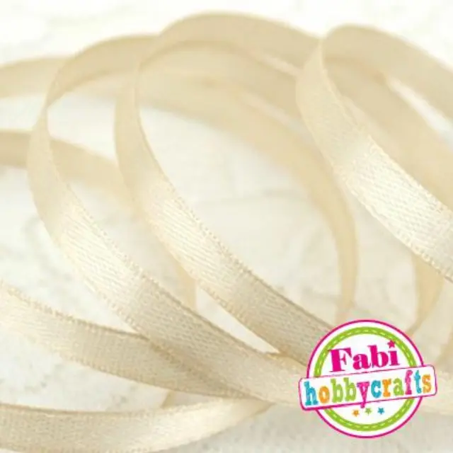 Κορδέλα Fabi Σατέν 6mm x 50y Σαμπανιζέ