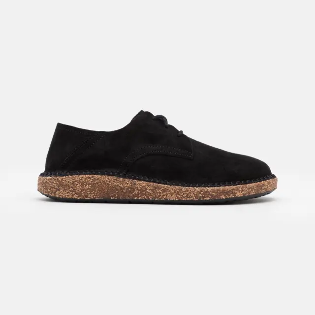 Birkenstock Δετά-Oxfords Γυναικείο δέρμα suede Μαύρο BIR/GARY 1013438 BLACK