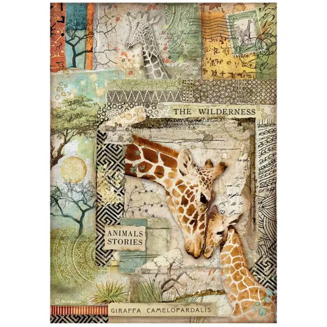 Ριζόχαρτο Stamperia 21x29cm, Savana, Giraffe