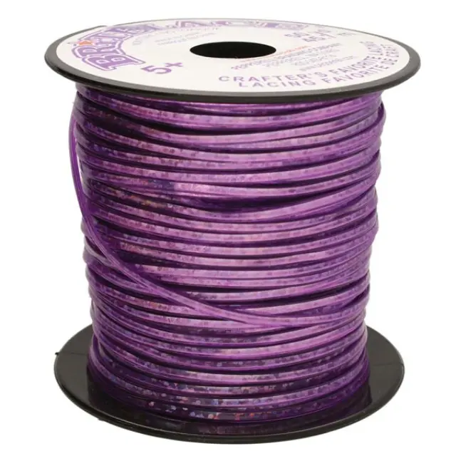 Κορδόνι Νάυλον Pepperell Rexlace Britelace 2.35x0.76mm - Puprle Holograph - 45m