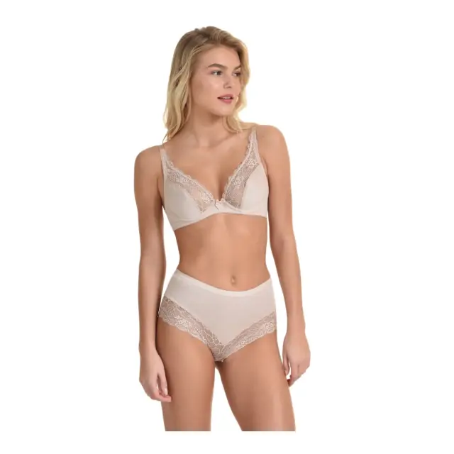 Miss Rosy Γυναικείο Σουτιέν Push-up Nature Δαντέλα, Χρώμα Noygat 2