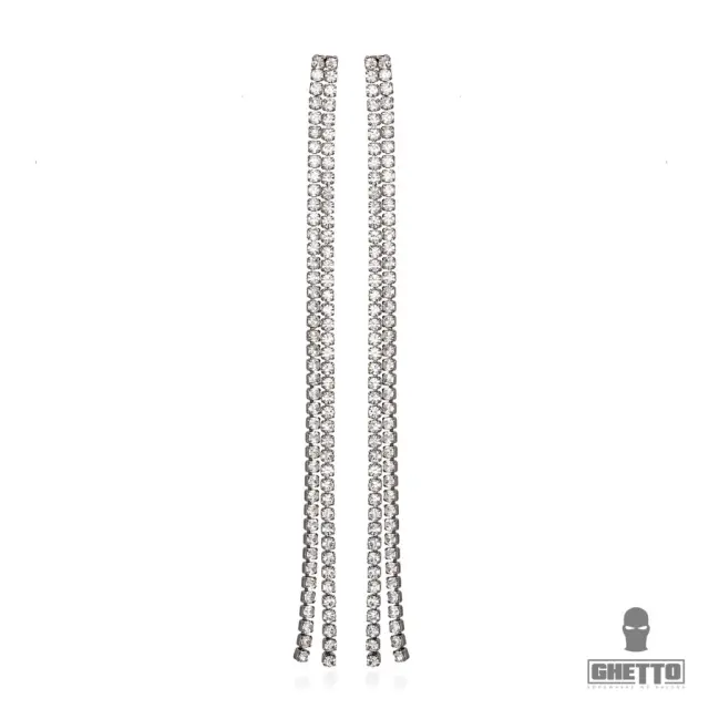 Ghetto Crystal Long Chain Earrings Women