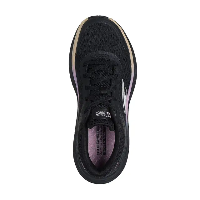 Γυναικεία Ανατομικά Sneakers Skechers Max Cushioning 129470/BKPK Μαύρα Μαύρο - 37 3