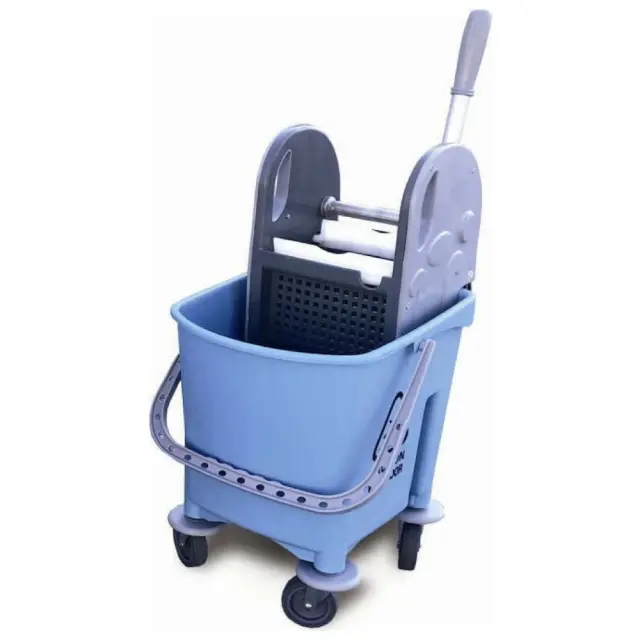 Delta Cleaning Καρότσι σφουγγαρίσματος χωρητικότητας 25 LT με ρόδες Γαλάζιο / ΚΣ10Γ