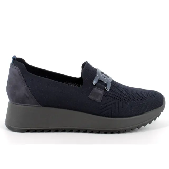 Imac Sneakers Γυναικείο δέρμα/ύφασμα Μπλέ IMA/858210 BLUE