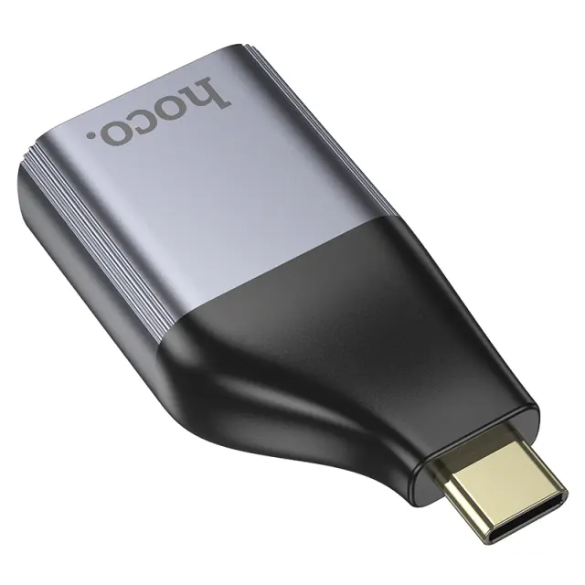 Αντάπτορας Hoco UA35 USB-C σε RJ45 OTG 100Mbps Γκρι 3