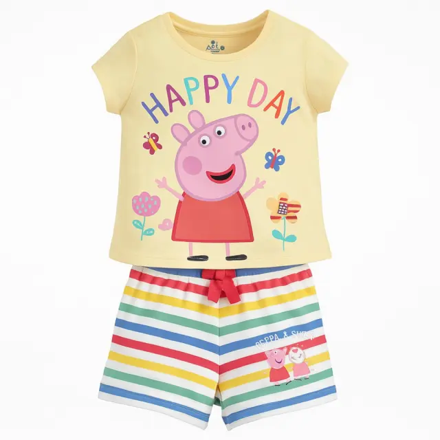 Μπλουζάκι Καλοκαιρινό με Σορτσάκι Peppa 8010902 - 6 Y (116cm)