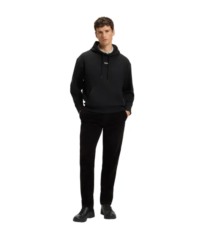 Hugo Boss - Ανδρικό Φούτερ Με Κουκούλα Wesmallhood Jersey 50514530-001 Μαύρο 2