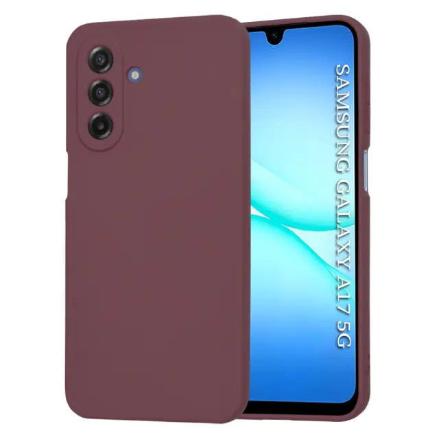 Techsuit® SoftFlex Θήκη για Galaxy A17/ A18 -Plum Red