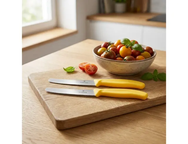 Μαχαίρια Γενικής Χρήσης Victorinox Swiss Classic με μήκος λεπίδας 11cm - Yellow - 2 τεμάχια6.7838.2C1
