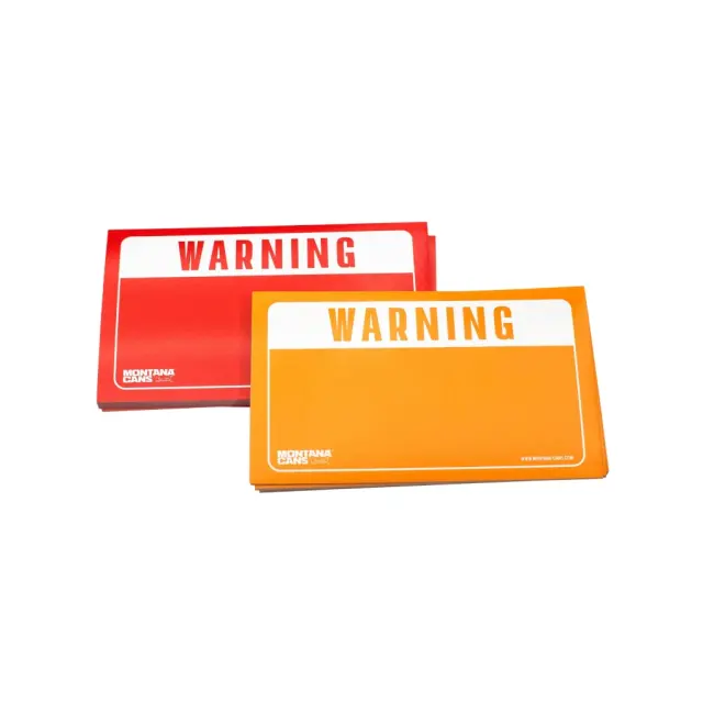 MONTANA Warning Sticker