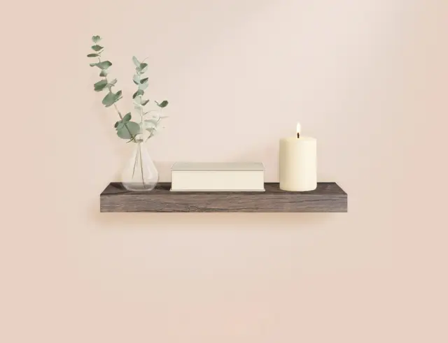 Ράφι Τοίχου Homea με διαστάσεις 75x22.8x3.4cm - Noyer 6RAN792NY 3