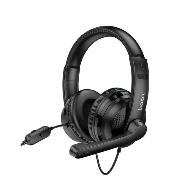 Hoco W103 Over Ear Gaming Headset με σύνδεση 3.5mm Μαύρο