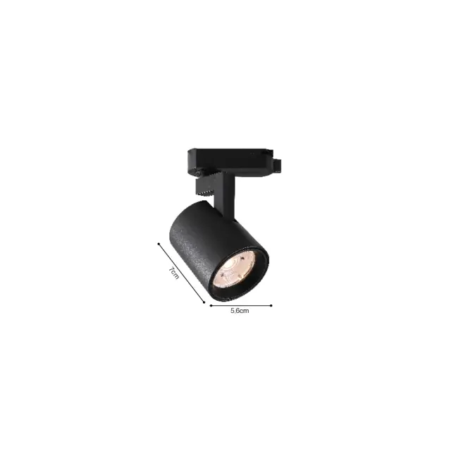 InLight Σποτ 10W μονοφασικής ράγας σε μαύρο χρώμα (T1-05700-Black) 2