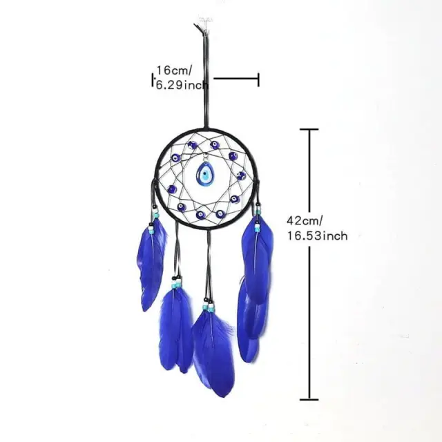 Κρεμαστό διακοσμητικό ονειροπαγίδα 42cm - Hanging decoration dreamcatcher 0101022 2