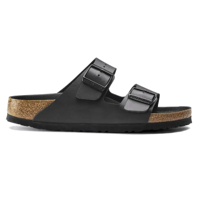 Birkenstock Πέδιλα Unisex Birko-Flor(ανθεκτικό υλικό της Birkenstock-επιτρέπει την επαφή με το νερό) Μαύρο BIR/ARIZONA TRIPLES 1019098 BLACK