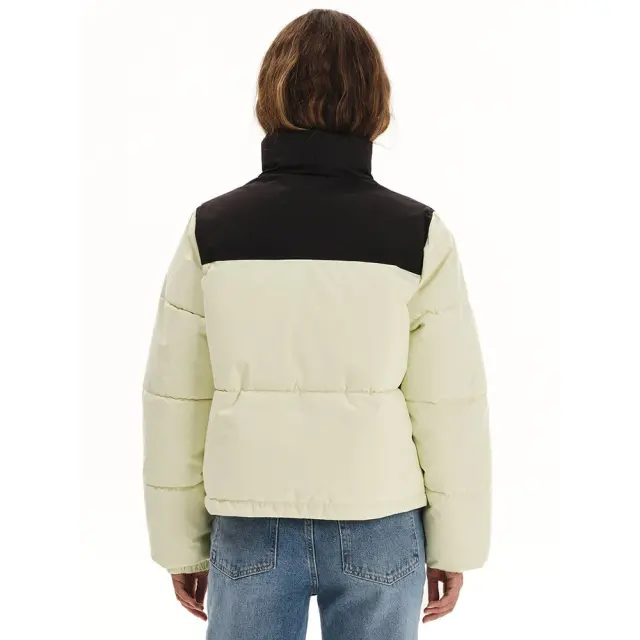 Emerson Women's Puffer Jacket (252.EW10.75-Cream-Black) - Μαύρο-Μπέζ 3