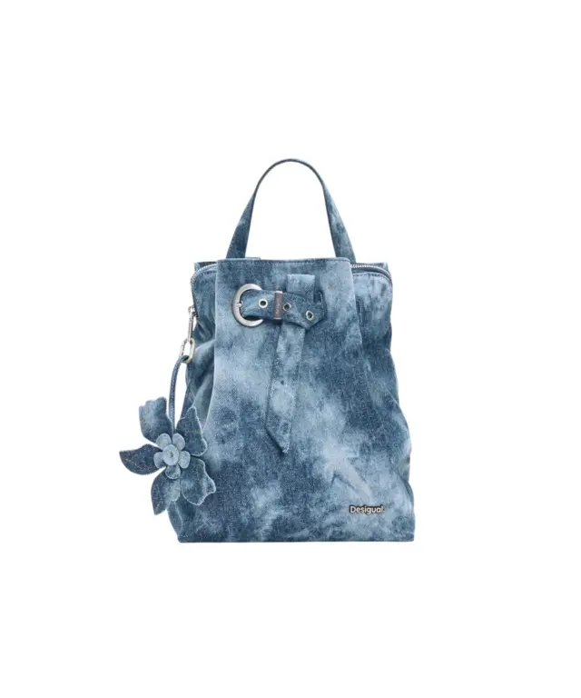 Desigual - Γυναικεία Τσάντα Πλάτης Curio Denim Luena 26WAKD05-5008 Μπλε Ανοιχτό