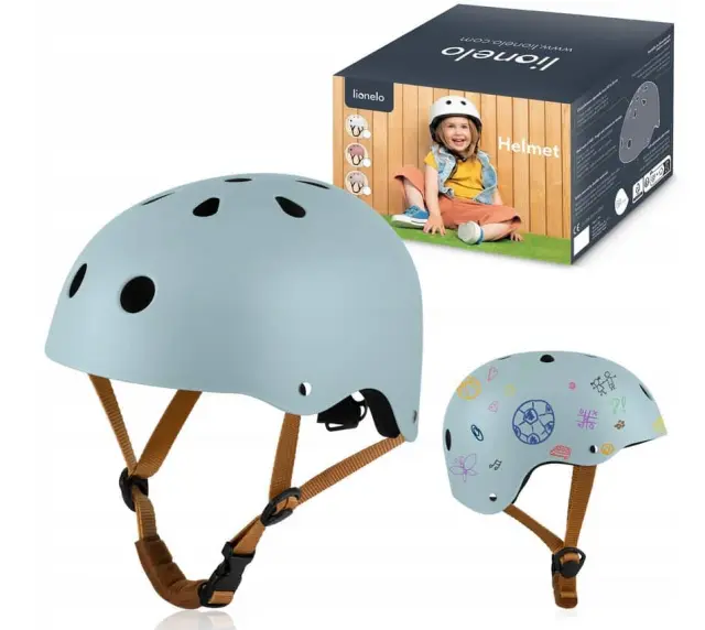 Lionelo +#8220;Helmet+#8221; Παιδικό Κράνος Ποδηλασίας 50-56cm Blue Sky