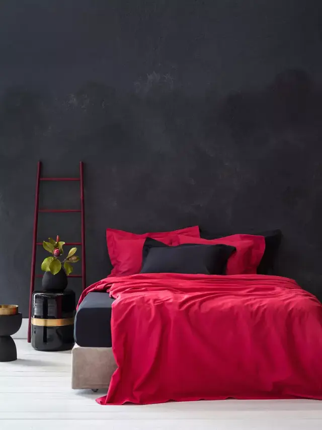 Nima Home Σεντόνι Γίγας Superior Satin - Red Κόκκινο
