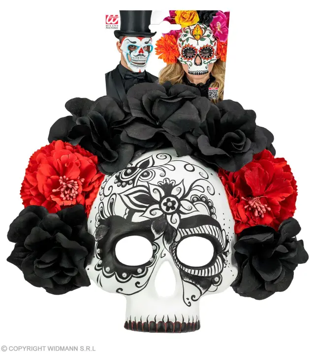 Αποκριάτικο Αξεσουάρ Μάσκα Dia de Los Muertos (Widmann) (W-08465) 3