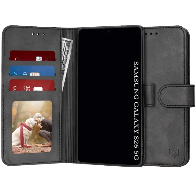 Techsuit® Diary Θήκη Βιβλίο για Galaxy S26- Black