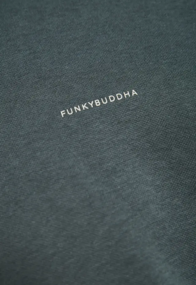 FunkyBuddha ανδρική ζακέτα φούτερ με κουκούλα FBM014-001-06-5 2