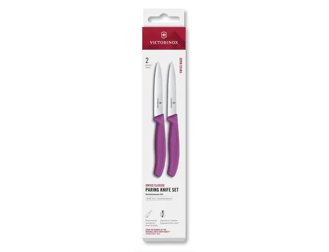 Σετ Μαχαίρια Γενικής Χρήσης Victorinox Swiss Classic με μήκος λεπίδας 10cm - Purple - 2 τεμάχια6.7795.2C1 2